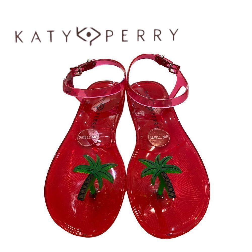 NEW in Box Katy Perry The Geli Palm Tree Sandals 6 7 8 9 10 11